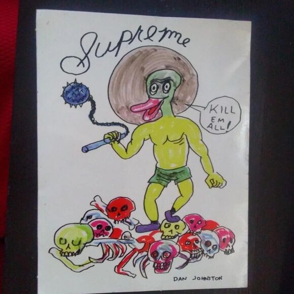 Supreme dan Johnston Box logo multi color sticker Rare #supreme #supremenewy - Picture 1 of 1